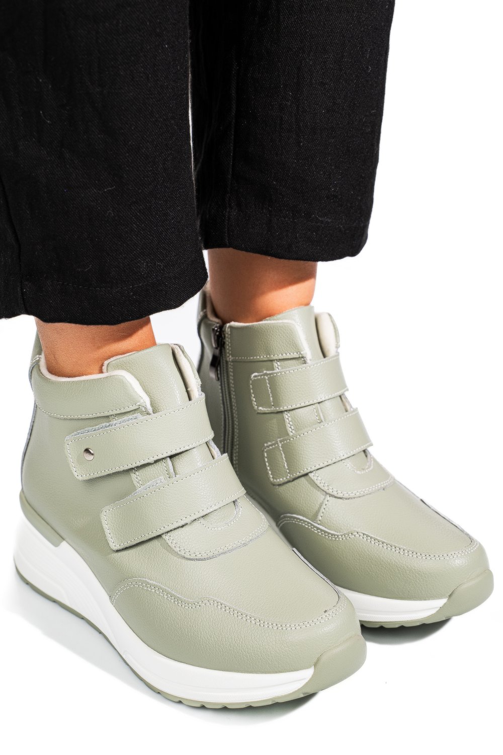 GHETE OLIVE PIELE NATURALA TSP3095