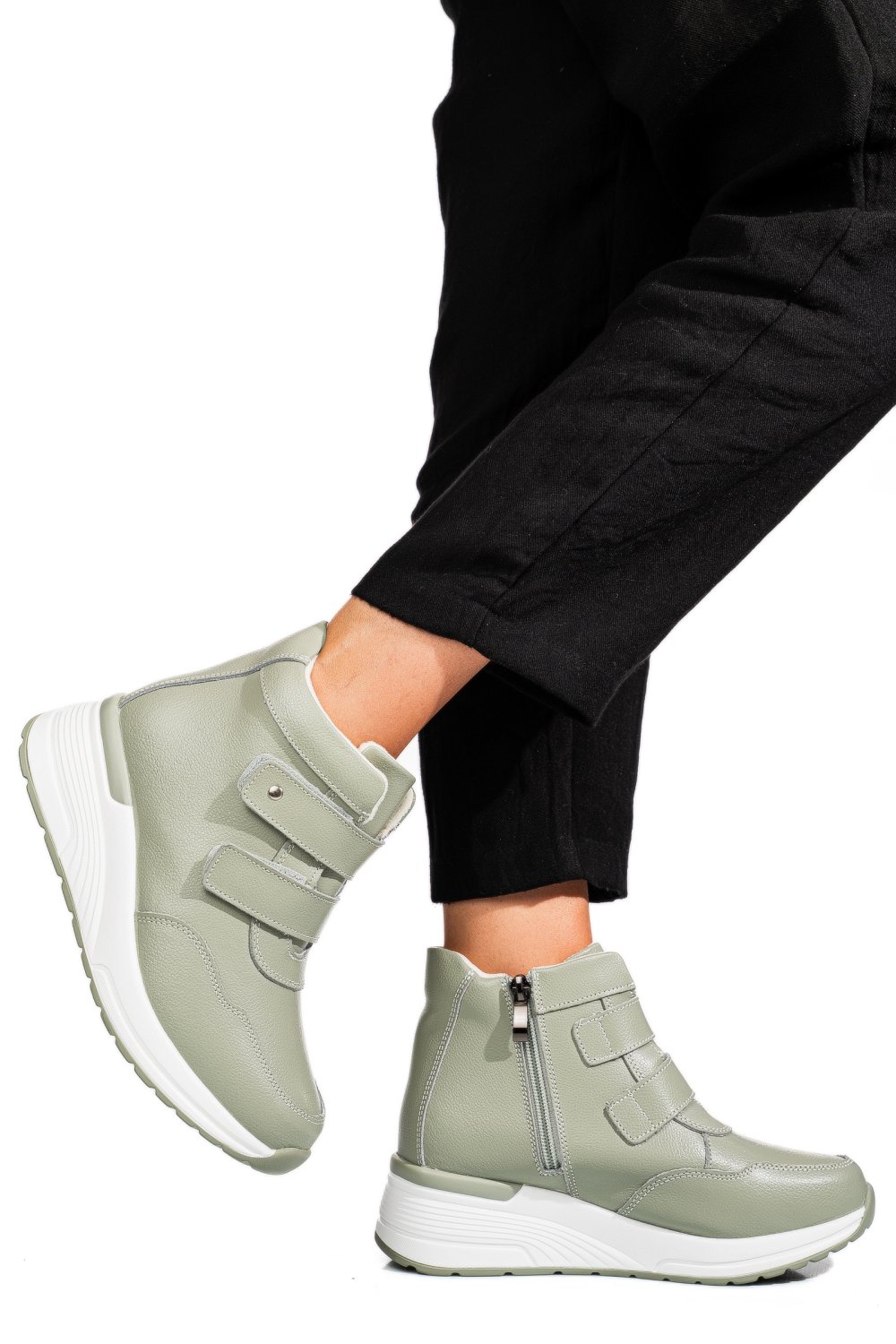 GHETE OLIVE PIELE NATURALA TSP3095