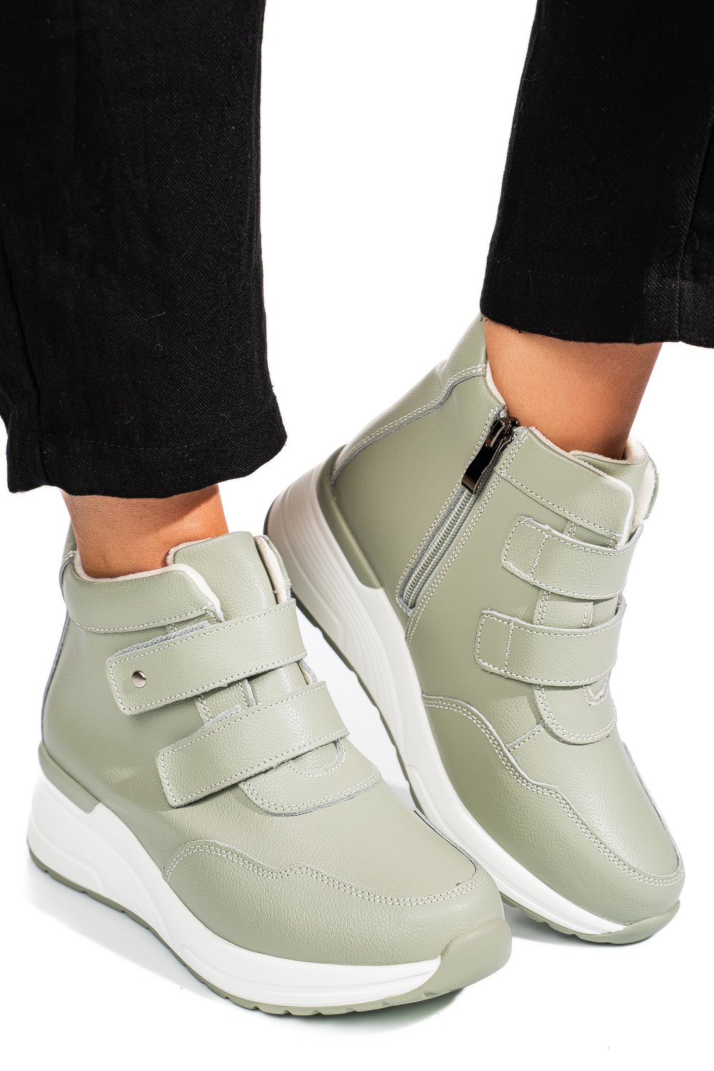 GHETE OLIVE PIELE NATURALA TSP3095