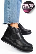 GHETE NEGRE PIELE NATURALA TSP3085