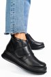 Ghete negre piele naturala tsp3085