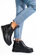 GHETE NEGRE PIELE NATURALA TSP3085