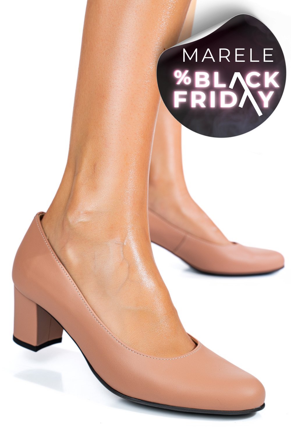 PANTOFI NUDE PIELE NATURALA 1PC507