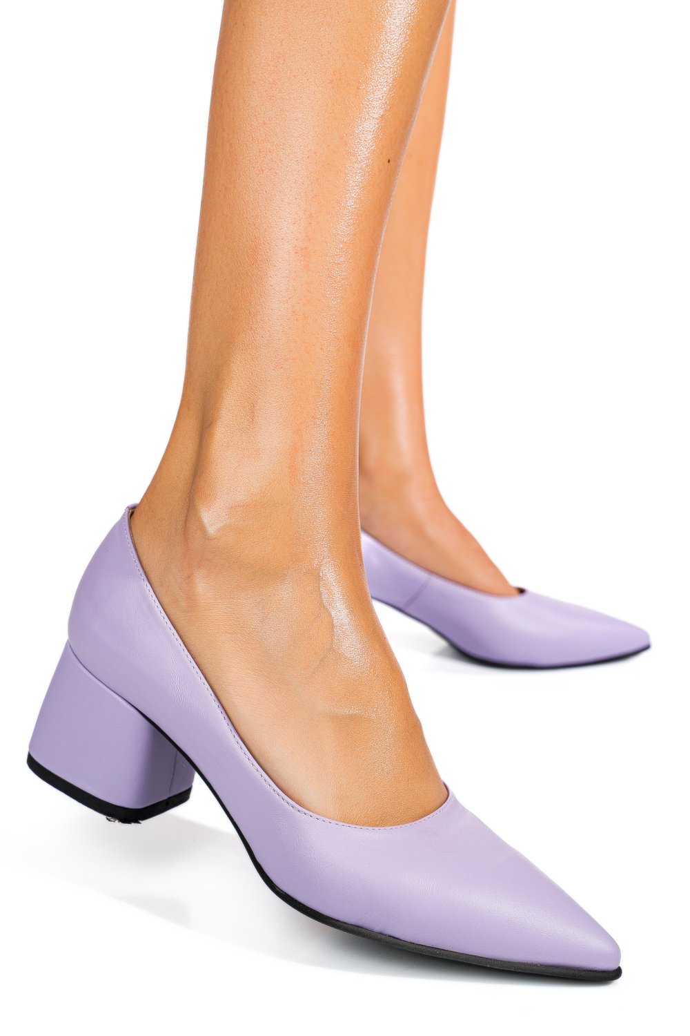 PANTOFI LILA PIELE NATURALA 1PC450
