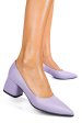 Pantofi lila piele naturala 1pc450