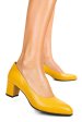 Pantofi galbeni piele naturala 1pc420b