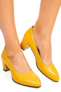PANTOFI GALBENI PIELE NATURALA 1PC420B