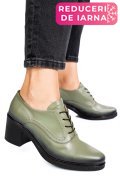 BOTINE OLIVE BLACK PIELE NATURALA 0PC17