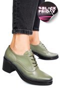 BOTINE OLIVE BLACK PIELE NATURALA 0PC17