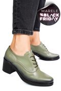 BOTINE OLIVE BLACK PIELE NATURALA 0PC17