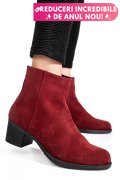 BOTINE VISINII PIELE NATURALA INTOARSA 3S77871