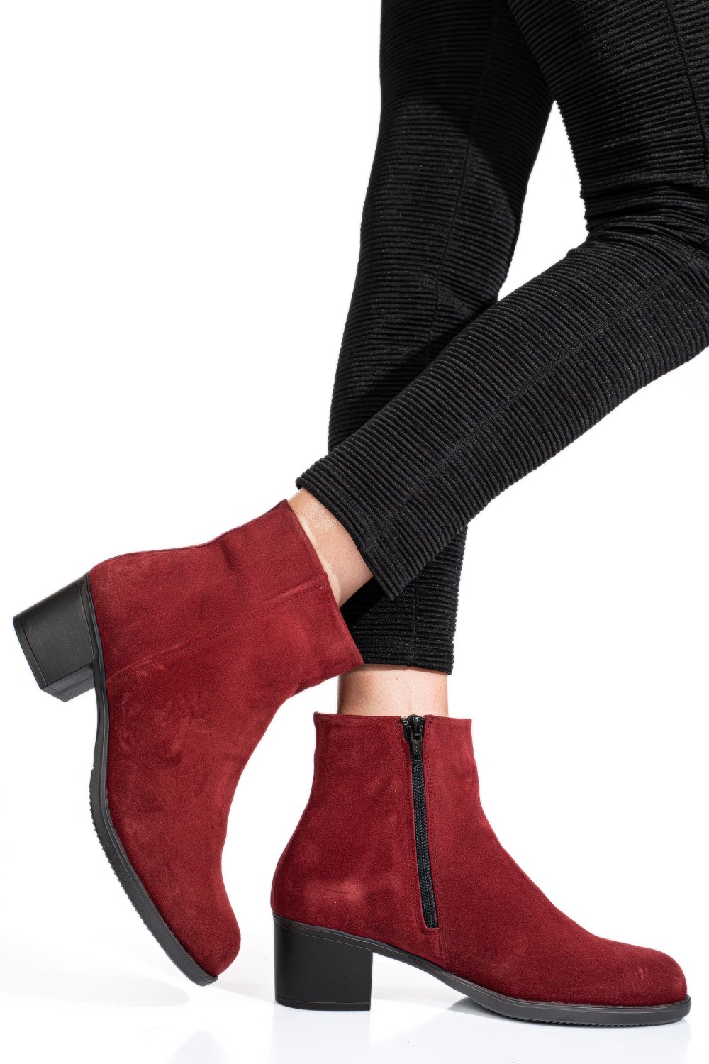 BOTINE VISINII PIELE NATURALA INTOARSA 3S77871