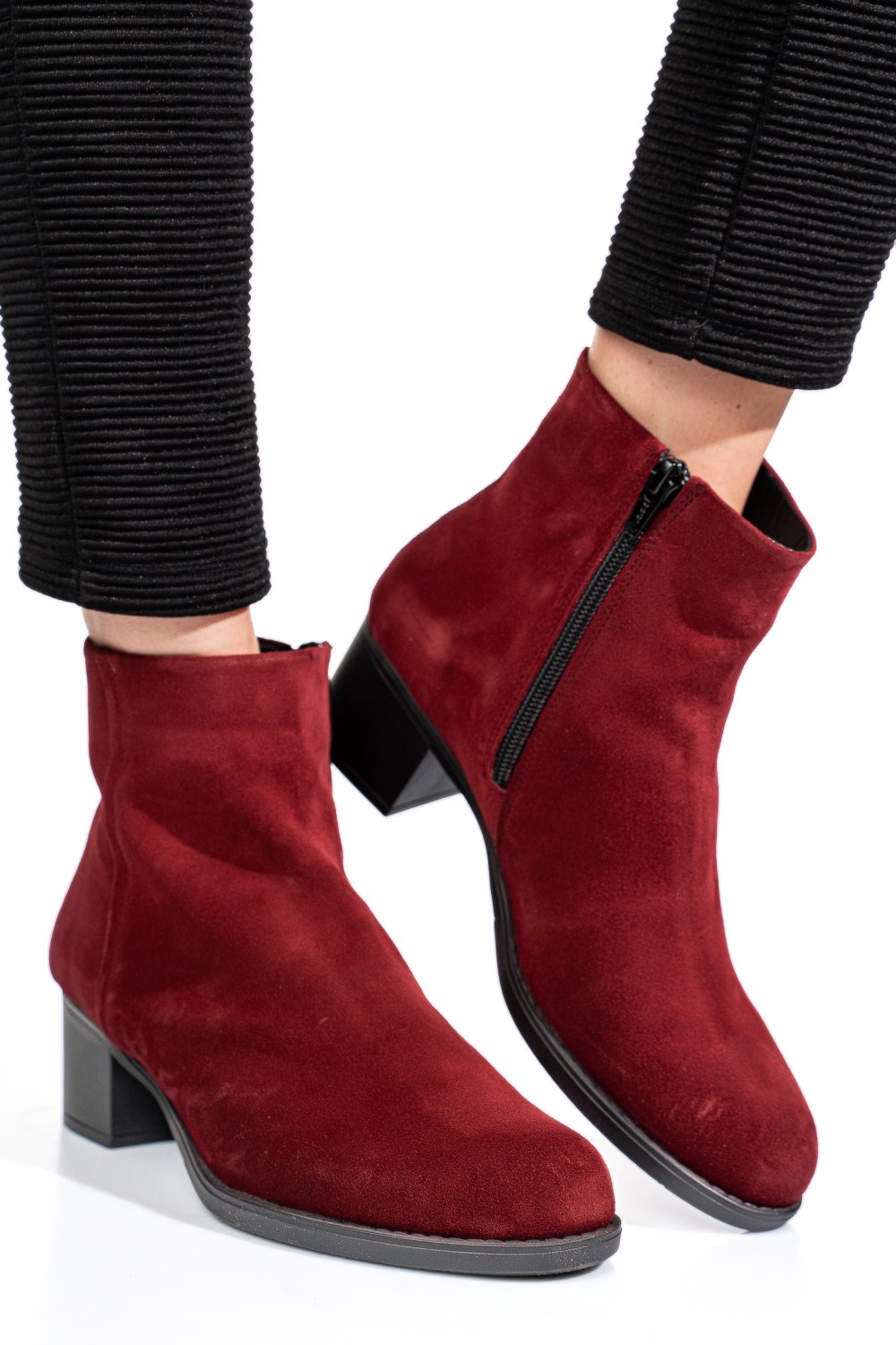 BOTINE VISINII PIELE NATURALA INTOARSA 3S77871