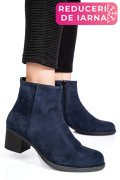 BOTINE ALBASTRE PIELE NATURALA INTOARSA 3S77871