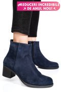 BOTINE ALBASTRE PIELE NATURALA INTOARSA 3S77871