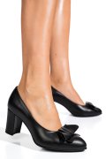 PANTOFI NEGRI PIELE NATURALA 5S77010