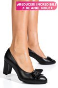 PANTOFI NEGRI PIELE NATURALA 5S77010