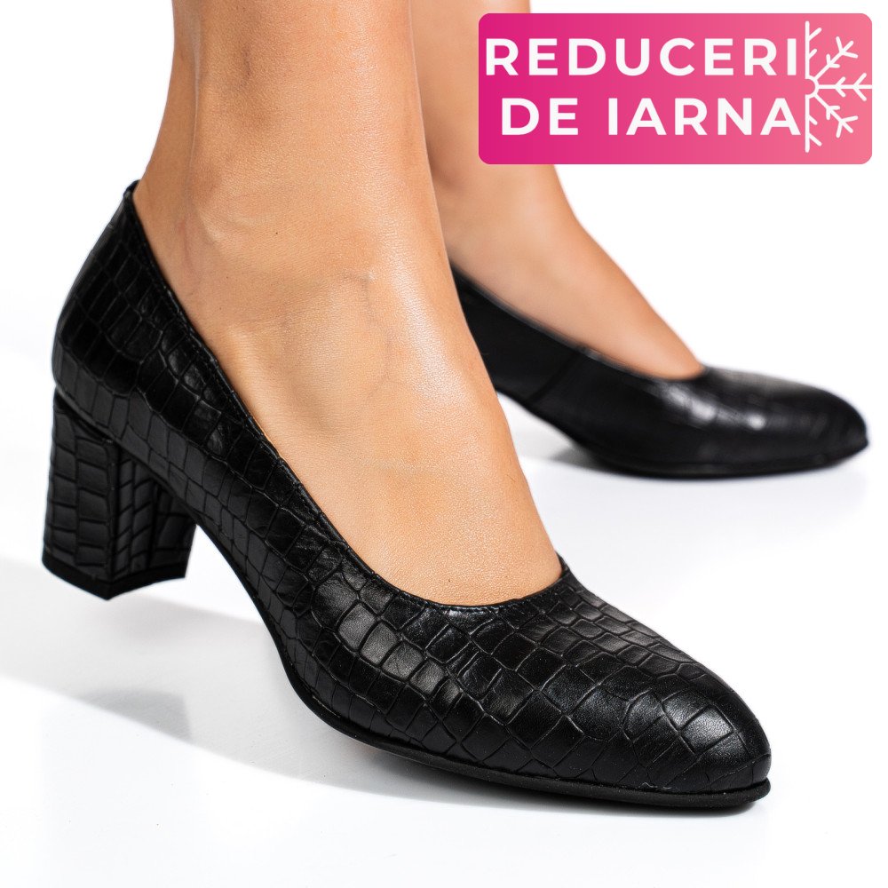 PANTOFI NEGRI CRO PIELE NATURALA 1S77500