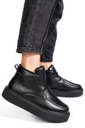 GHETE NEGRE PIELE NATURALA APCW20231