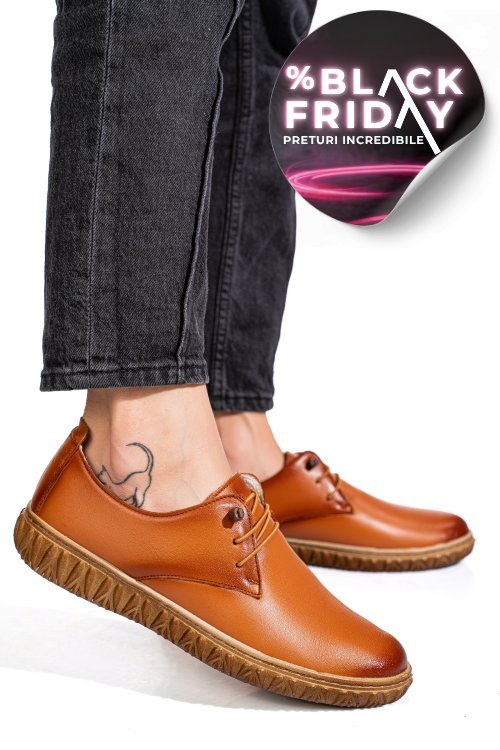 Pantofi maro piele naturala 0pc87