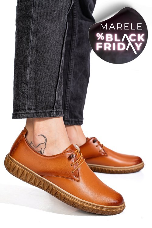 Pantofi maro piele naturala 0pc87