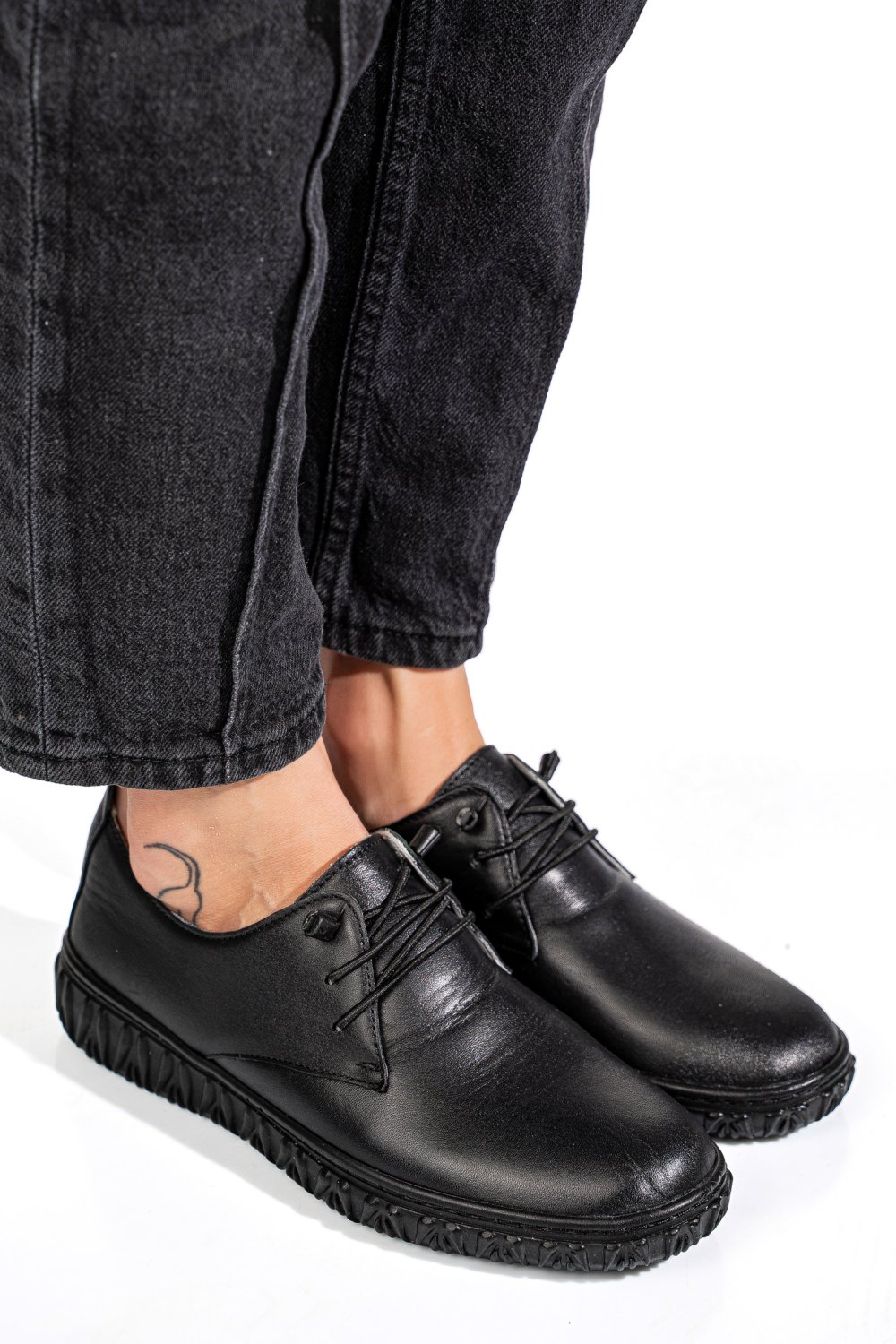 PANTOFI NEGRI PIELE NATURALA 0PC87