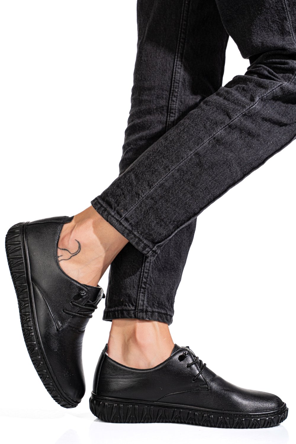 PANTOFI NEGRI PIELE NATURALA 0PC87