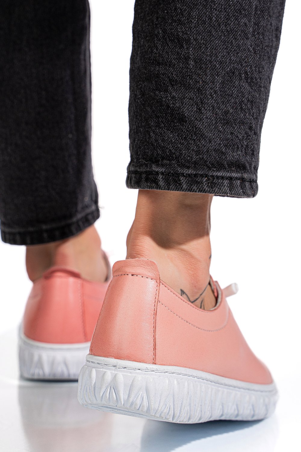 PANTOFI ROZ PIELE NATURALA 0PC88