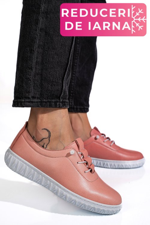 Pantofi roz piele naturala 0pc88