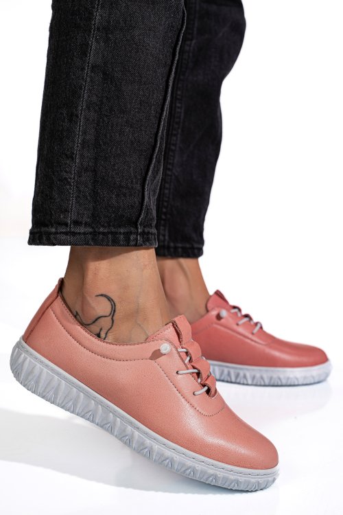 Pantofi roz piele naturala 0pc88