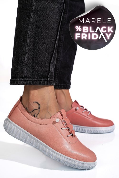 Pantofi roz piele naturala 0pc88