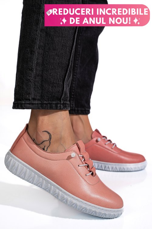 Pantofi roz piele naturala 0pc88