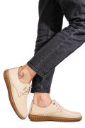 PANTOFI BEJ PIELE NATURALA 0PC87