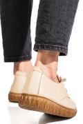 PANTOFI BEJ PIELE NATURALA 0PC87