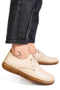 PANTOFI BEJ PIELE NATURALA 0PC87
