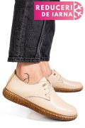 PANTOFI BEJ PIELE NATURALA 0PC87