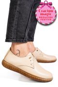 PANTOFI BEJ PIELE NATURALA 0PC87