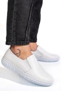 PANTOFI ALBI PIELE NATURALA 0PC86