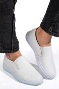 PANTOFI ALBI PIELE NATURALA 0PC86