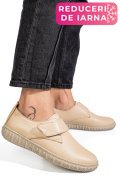 PANTOFI BEJ PIELE NATURALA 0PC85