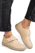 PANTOFI BEJ PIELE NATURALA 0PC85