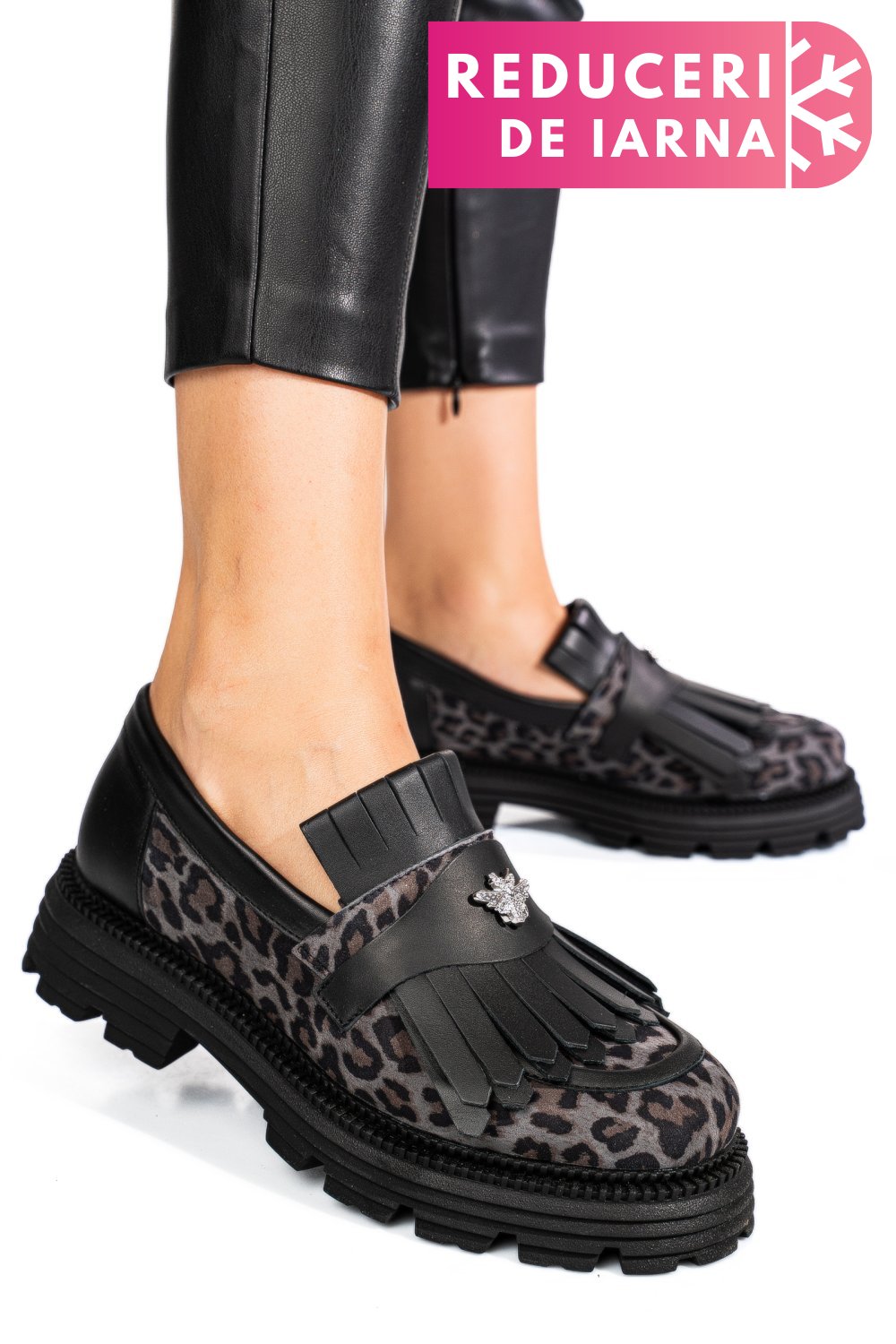 MOCASINI DAMA PIELE NATURALA GREY LEO 3S7795