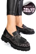 MOCASINI DAMA PIELE NATURALA GREY LEO 3S7795