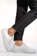 PANTOFI ALBI PIELE NATURALA 0PC87