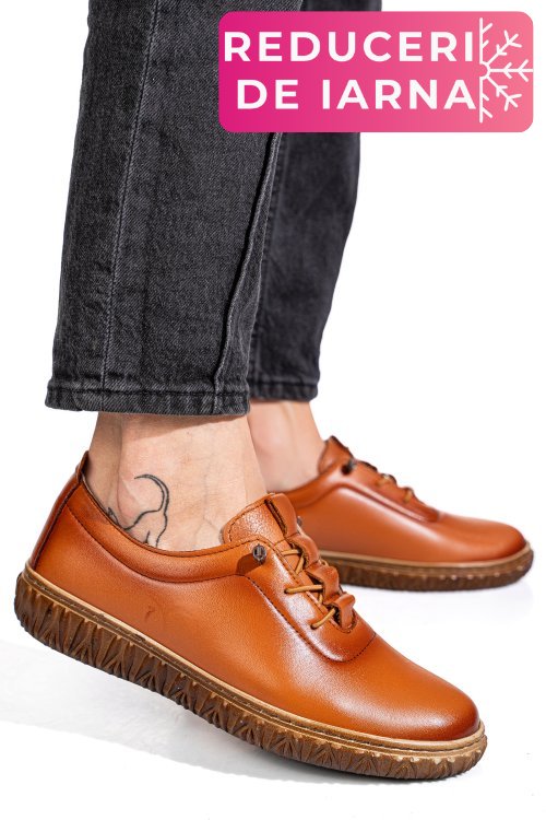 Pantofi maro piele naturala 0pc88
