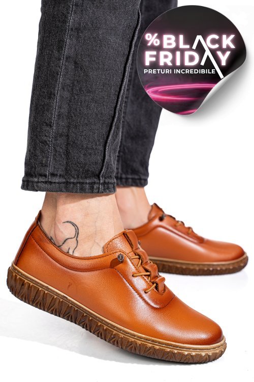 Pantofi maro piele naturala 0pc88