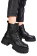 Ghete black piele naturala gpcdtl56