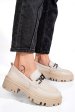 Mocasini crem piele naturala ipcbm018b