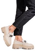 MOCASINI CREM PIELE NATURALA IPCBM018B