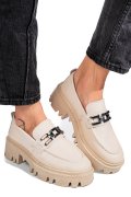 MOCASINI CREM PIELE NATURALA IPCBM018B